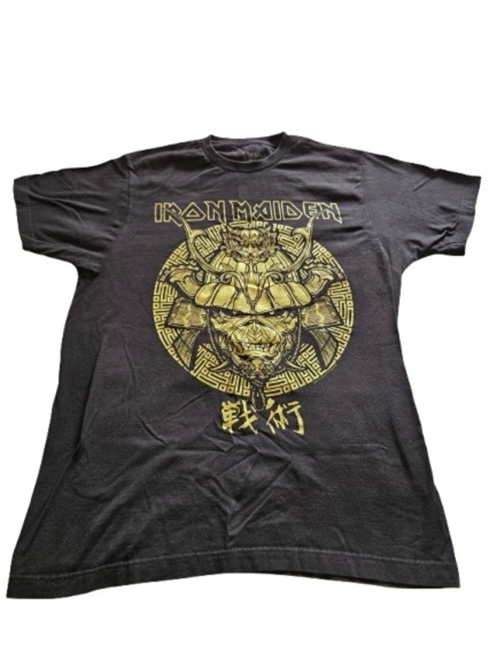 Black Short Sleeve Iron Maiden Senjutsu Eddie Samurai t-shirt